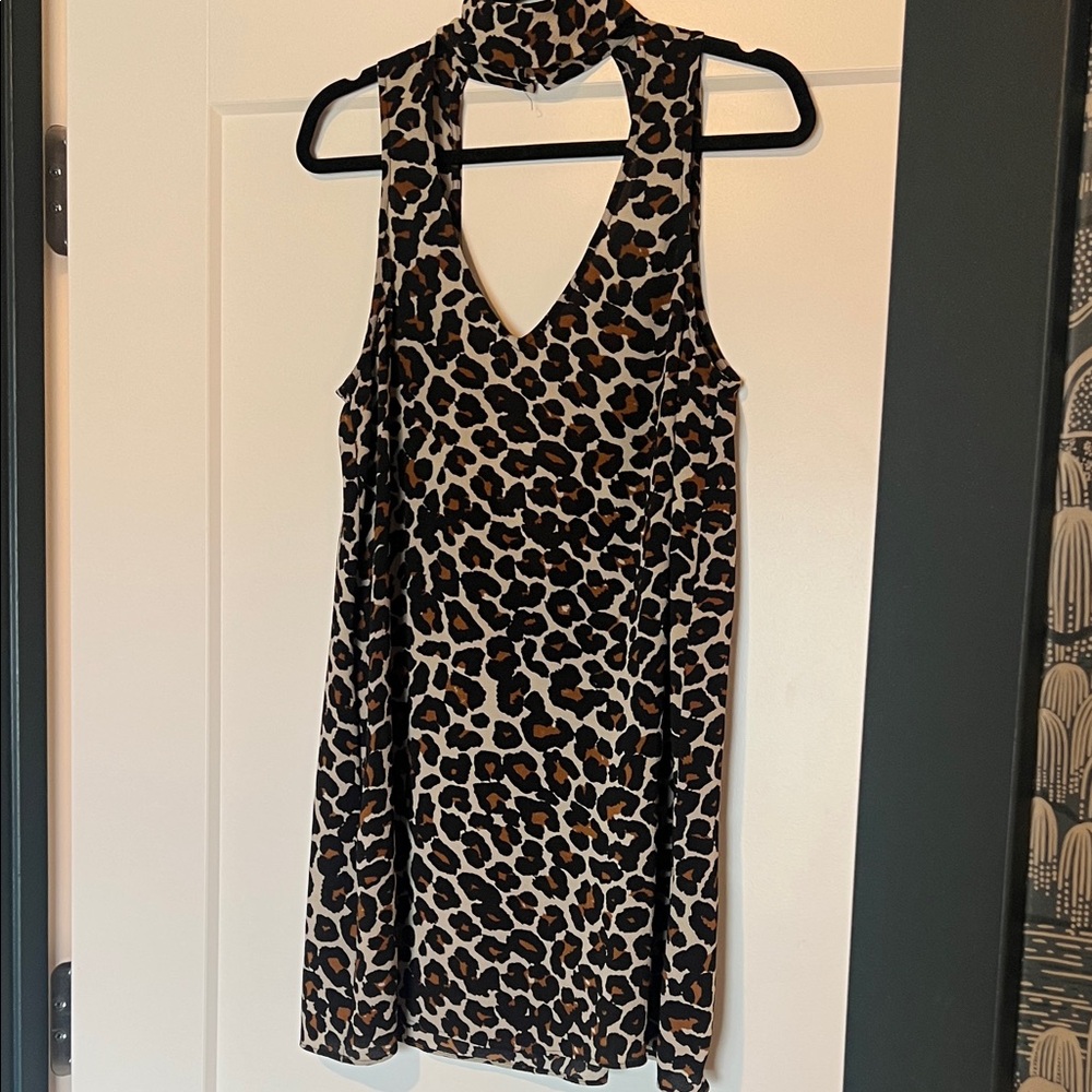 Show Me Your MuMu Leopard Backless Dress